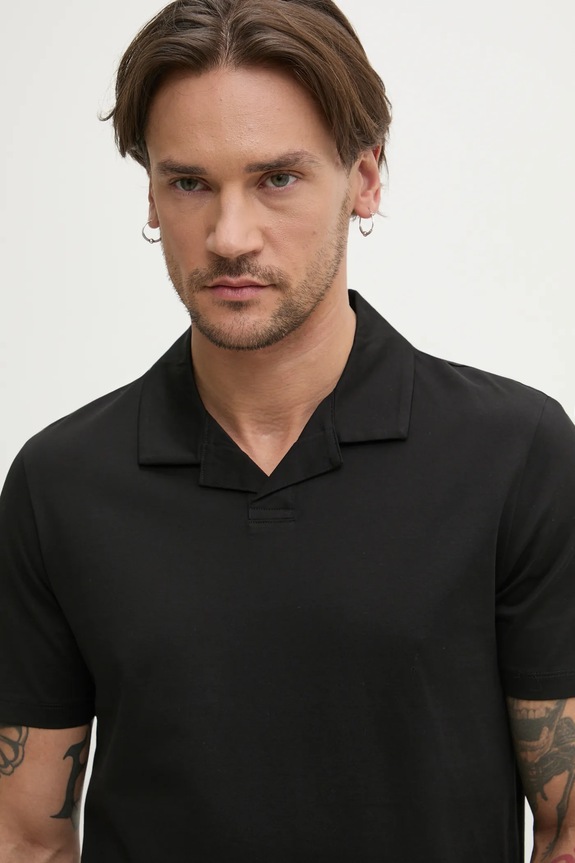 HUGO polo bawełniane bawełna czarny 50542961