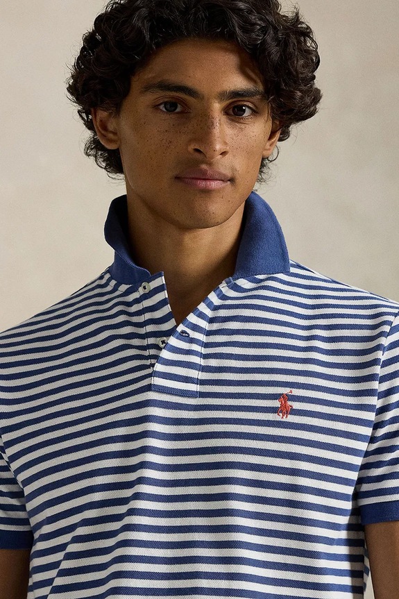 Polo Ralph Lauren pamut póló sötétkék 710956682