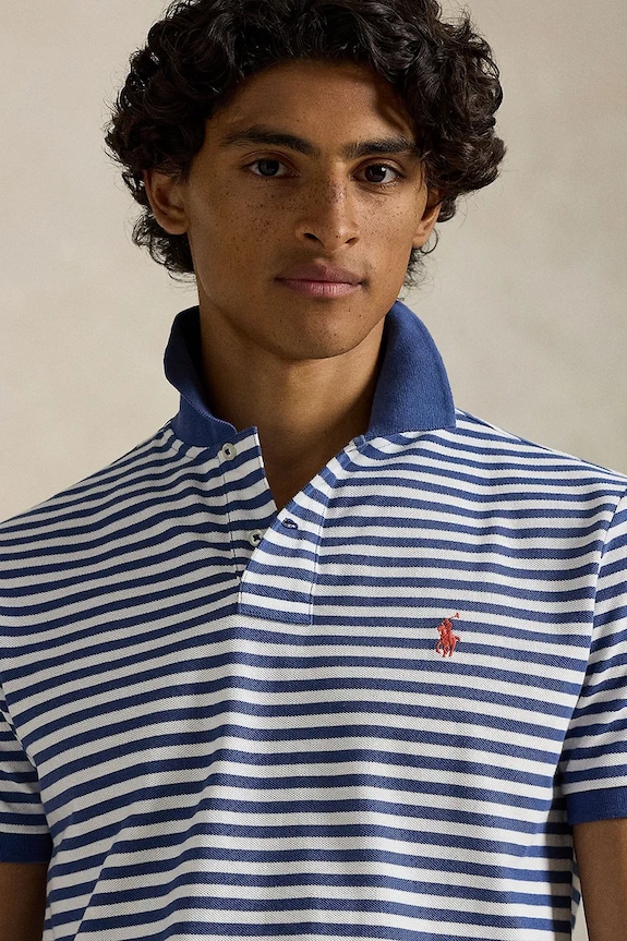 Polo Ralph Lauren pamut póló sötétkék 710956682