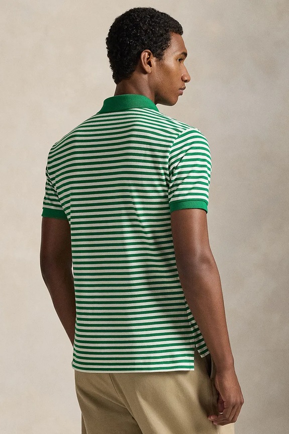 Бавовняне поло Polo Ralph Lauren 710956682 зелений SS26