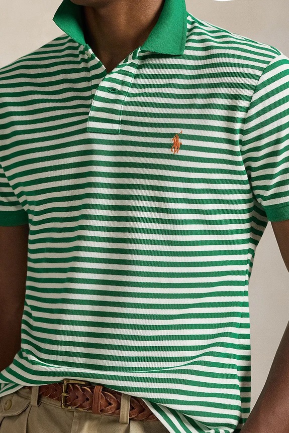 Бавовняне поло Polo Ralph Lauren зелений 710956682