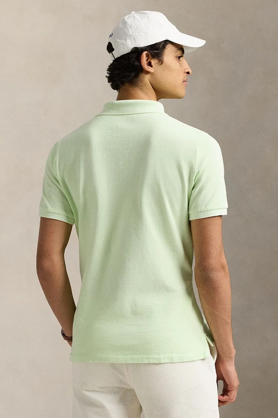 Polo Ralph Lauren cotton polo shirt 710969626 green SS25
