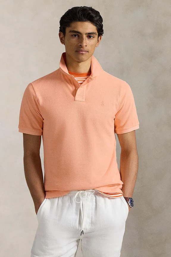 Polo Ralph Lauren cotton polo shirt cotton orange 710969626