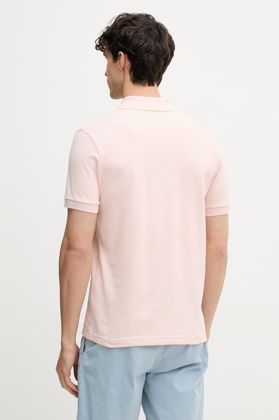 Îmbrăcăminte BOSS Orange polo bărbați cu bumbac 50537507 roz