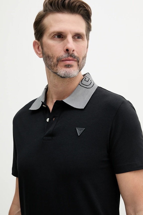 Guess polo NOLAN czarny M5GP66.J1314