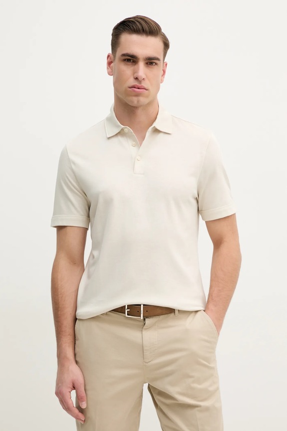 BOSS polo regular beżowy 50521106