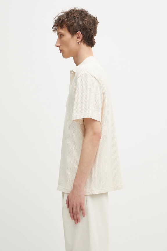 Samsoe Samsoe polo de bumbac SAJASE M25100033 bej SS25