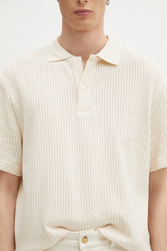 Samsoe Samsoe polo de bumbac SAJASE bej M25100033