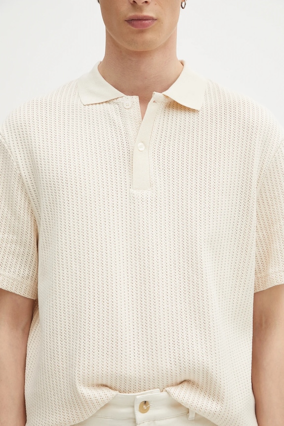 Samsoe Samsoe polo de bumbac SAJASE bej M25100033