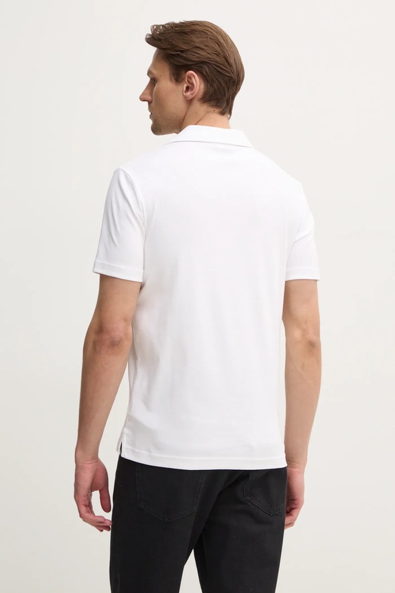 Odzież Calvin Klein polo bawełniane K10K114133 biały