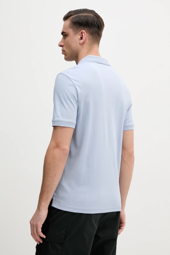 Odzież Calvin Klein polo bawełniane K10K114135 niebieski