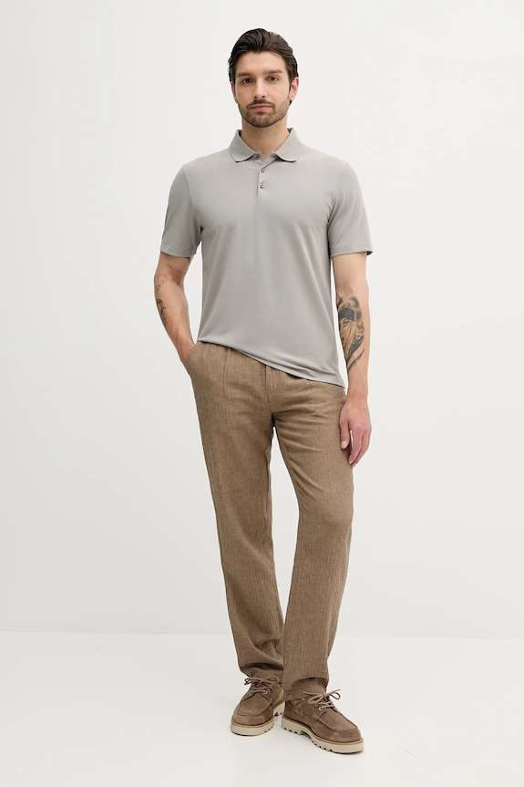 Πόλο Calvin Klein LV04LB220G γκρί AW25