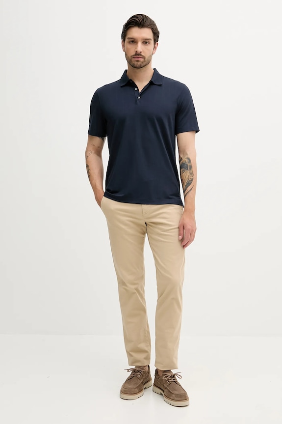Πόλο Calvin Klein LV04LB220G σκούρο μπλε AW25