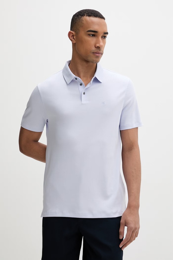 Calvin Klein Polo bărbați din bumbac violet LV04LB276G