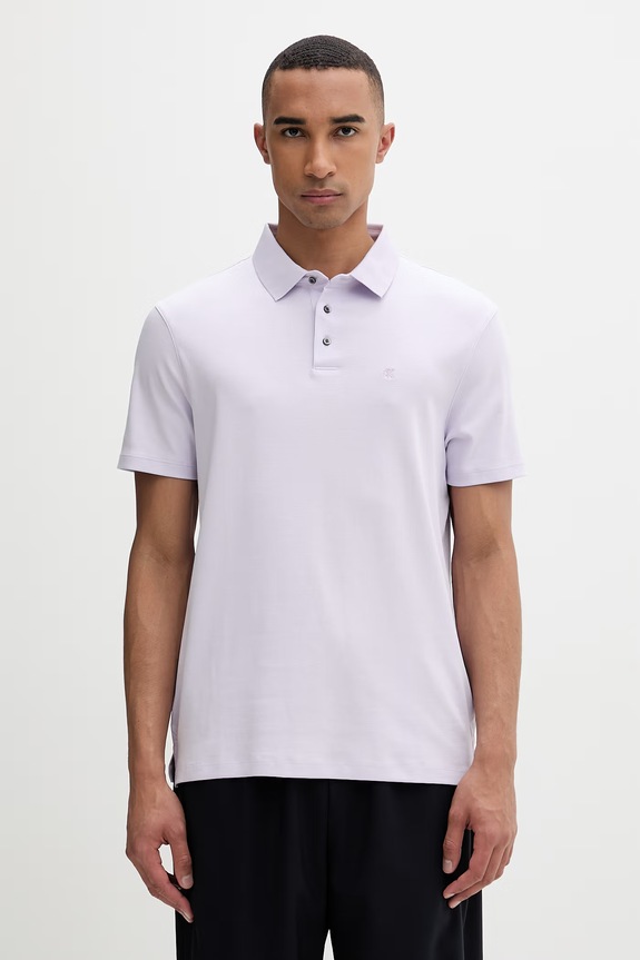 Calvin Klein polo bărbătesc din bumbac violet LV04LB276G