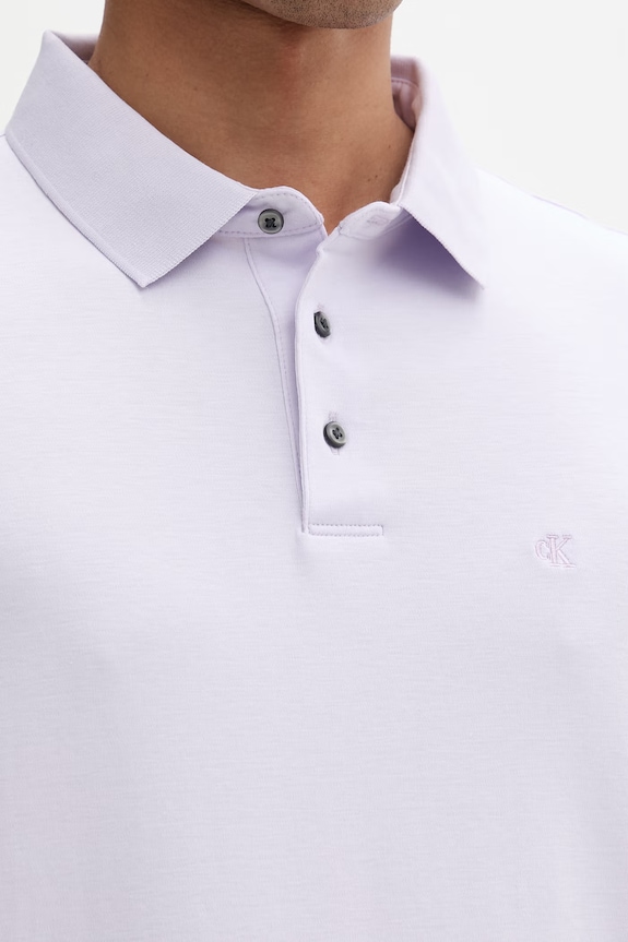 Calvin Klein polo bărbătesc din bumbac LV04LB276G violet