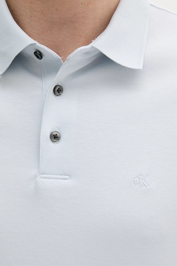 Calvin Klein polo tričko pánske bavlnené modrá LV04LB276G