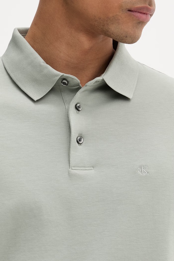 Calvin Klein polo bărbătesc din bumbac LV04LB276G verde