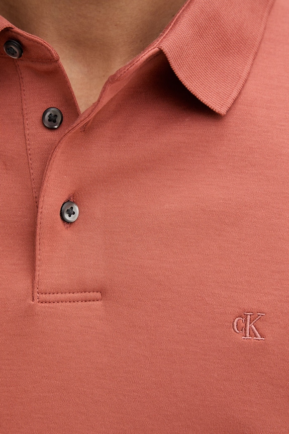 Calvin Klein polo tričko pánske bavlnené LV04LB276G oranžová