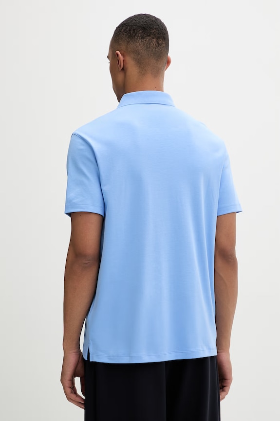 Îmbrăcăminte Calvin Klein polo bărbați din bumbac LV04LB276G albastru