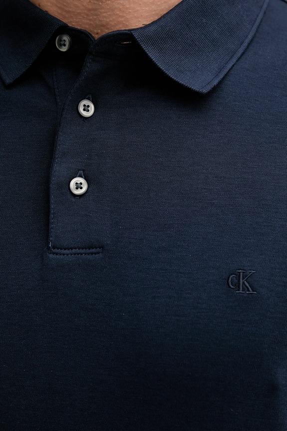 Calvin Klein polo męskie bawełniane granatowy LV04LB276G