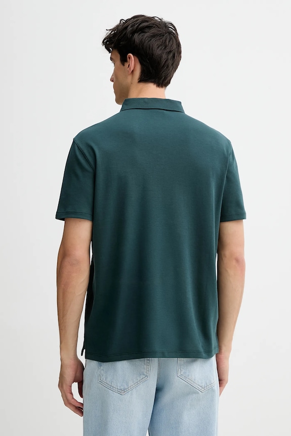 Oblečenie Calvin Klein polo tričko pánske bavlnené LV04LB276G zelená