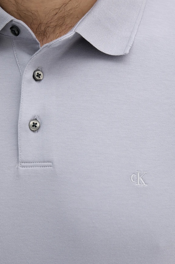 Calvin Klein polo tričko pánske bavlnené fialová LV04LB276G
