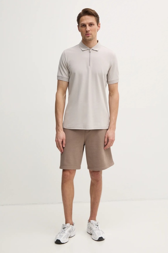 Calvin Klein polo K10K114128 szary SS25