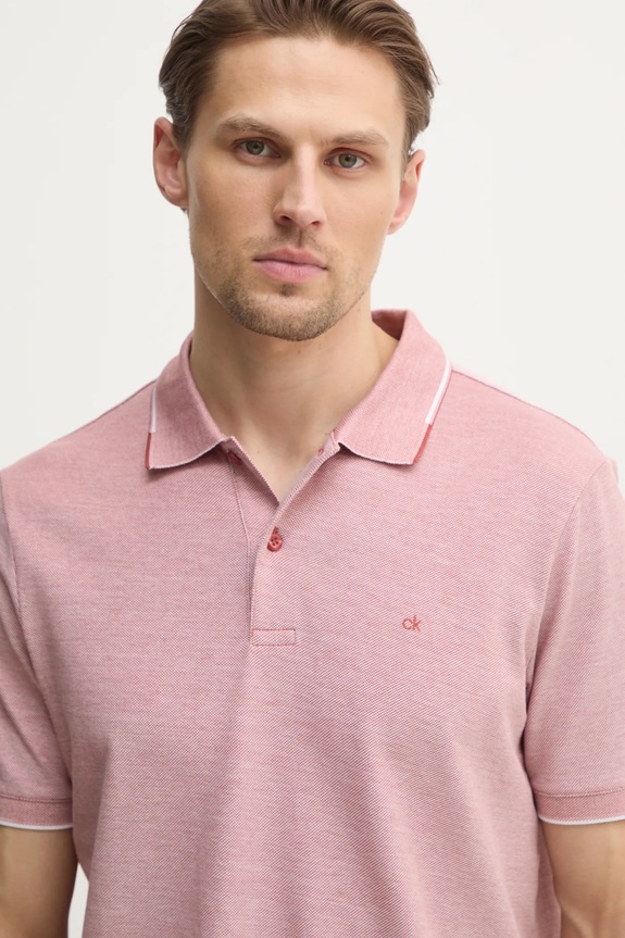 Calvin Klein polo in cotone rosa K10K114475