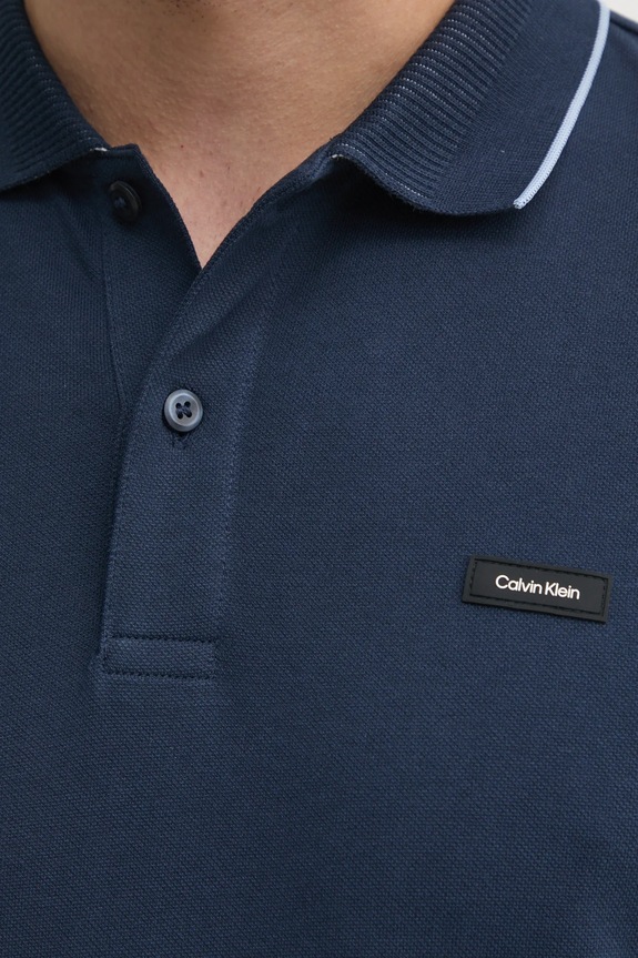 Polo tričko Calvin Klein K10K114141 námořnická modř