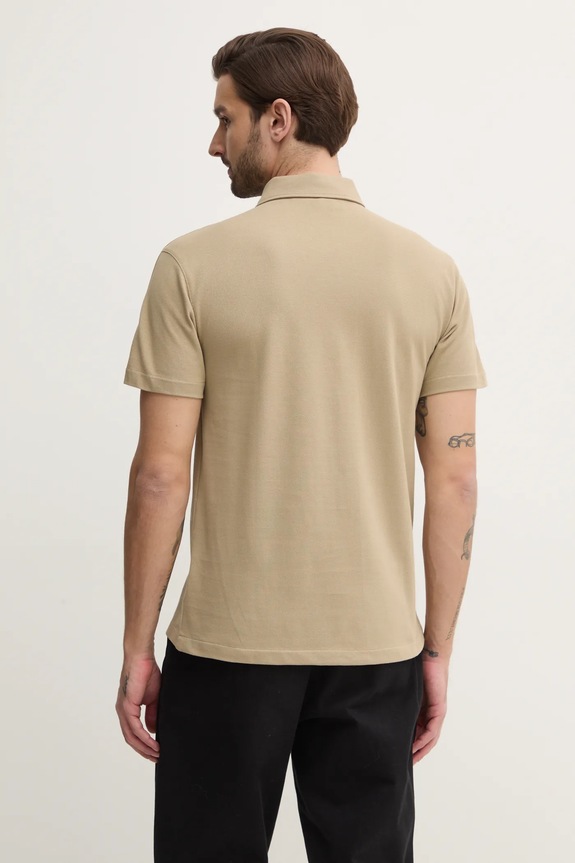 Odzież Calvin Klein Jeans polo bawełniane J30J327240 beżowy