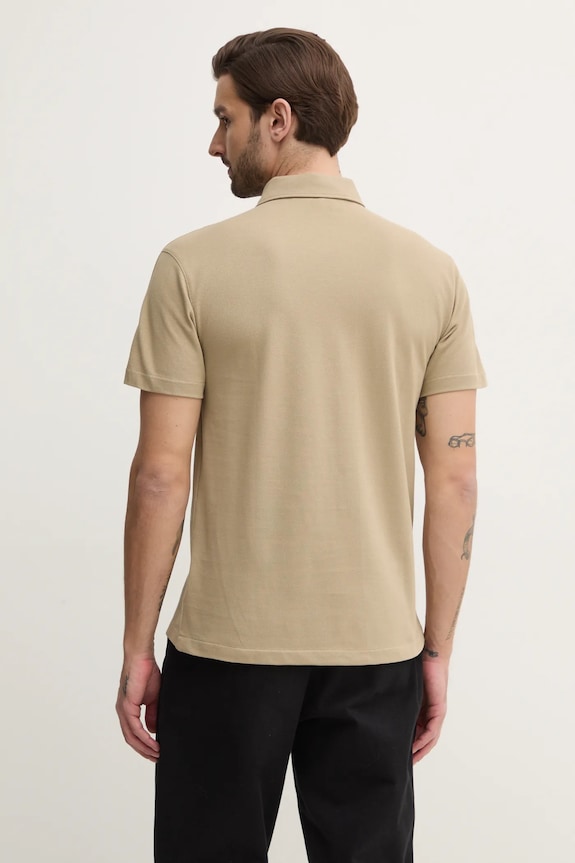Odzież Calvin Klein Jeans polo bawełniane J30J327240 beżowy