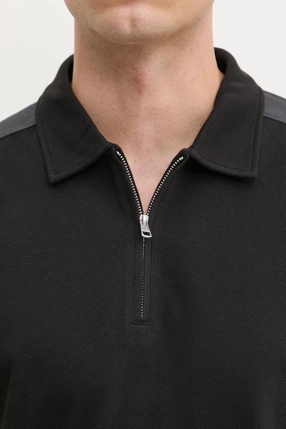 Pamučna polo majica Calvin Klein Jeans J30J327240 crna