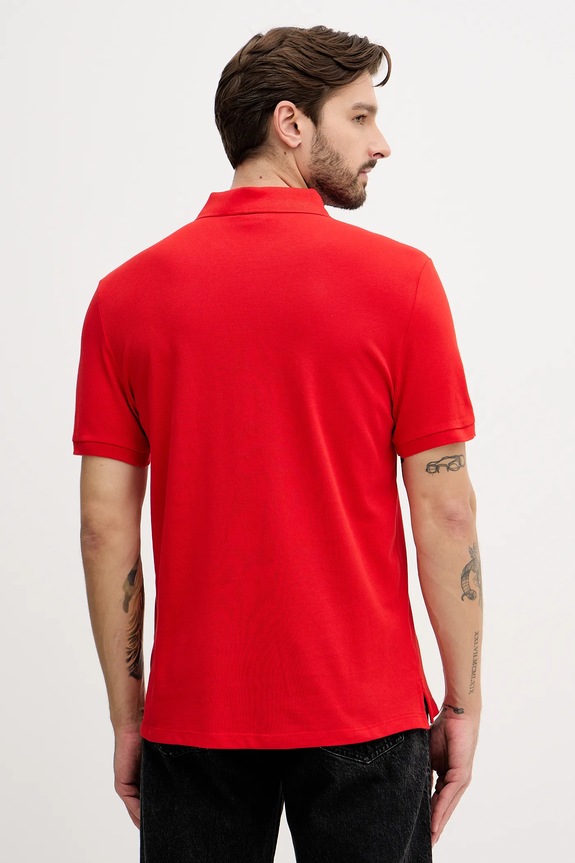 Oblečení Calvin Klein Jeans polo pánské bavlněné LV040EM269 červená