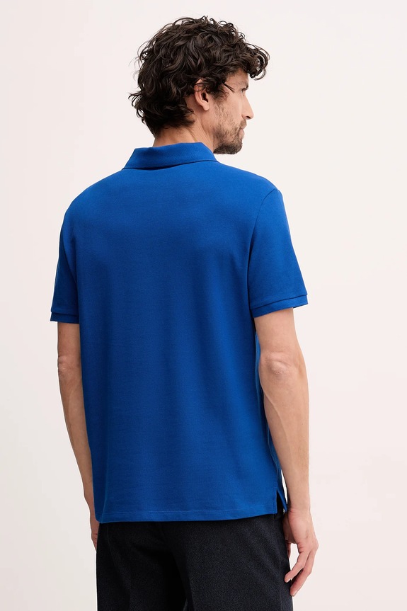 Odzież Calvin Klein Jeans polo męskie bawełniane LV040EM269 niebieski
