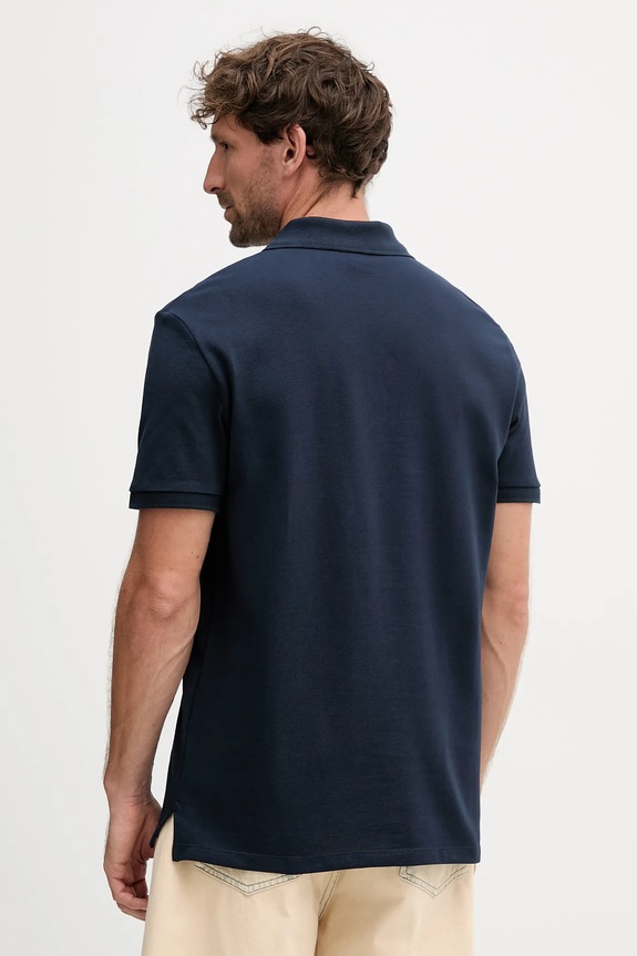 Calvin Klein Jeans polo pánské bavlněné LV040EM269 námořnická modř SS26