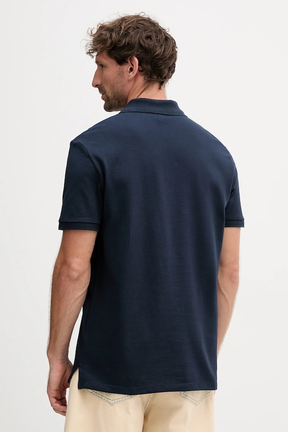 Calvin Klein Jeans polo pánské bavlněné LV040EM269 námořnická modř SS26