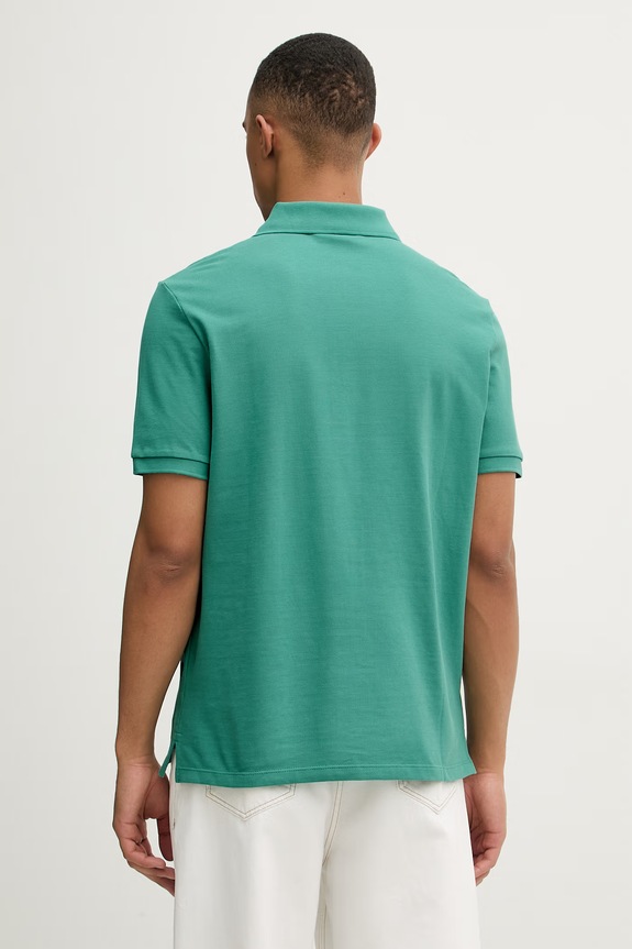 Odzież Calvin Klein Jeans polo męskie bawełniane LV040EM269 zielony