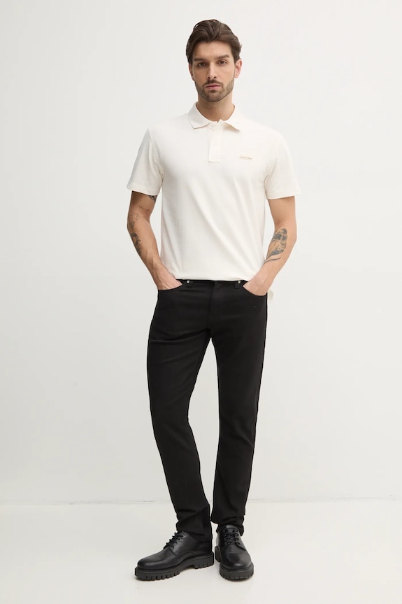 Calvin Klein Jeans polo J30J327534 beżowy SS25