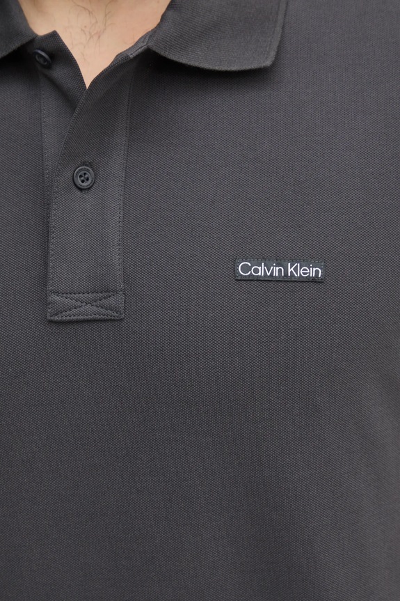 Polo majica Calvin Klein Jeans J30J327534 siva