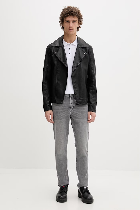 Karl Lagerfeld Jeans polo bărbătesc bumbac A2M17094 alb SS26