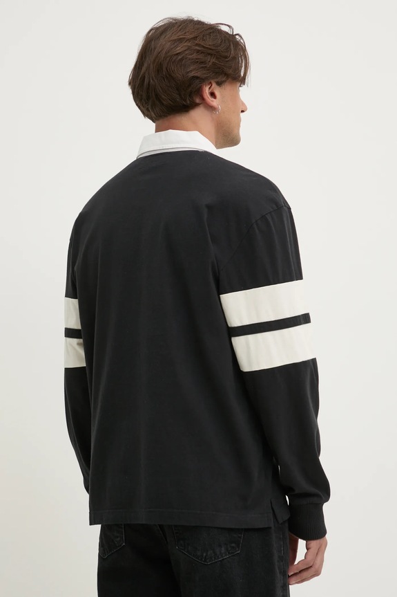 Odzież Hollister Co. longsleeve bawełniany KI324.5181.909 czarny