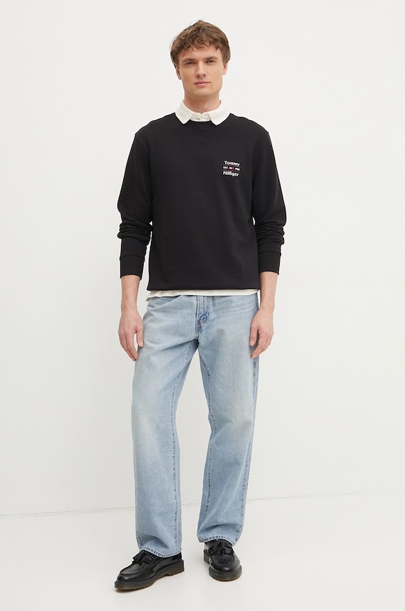 Tommy Hilfiger polo bawełniane z elastanem MW0MW17771. beżowy SS26