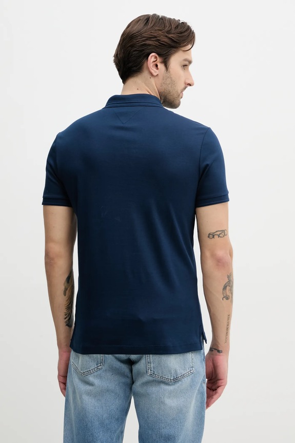 Oblečenie Bavlnené polo tričko Tommy Hilfiger MW0MW38487 tmavomodrá