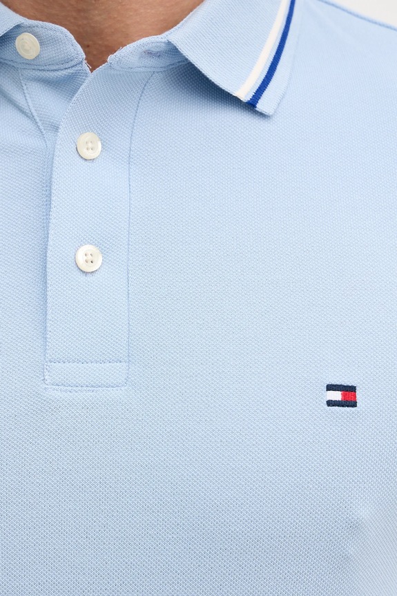 Tommy Hilfiger t-shirt męski bawełniany MW0MW39993 niebieski