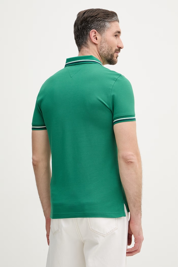 Îmbrăcăminte Tommy Hilfiger tricou bărbătesc din bumbac MW0MW39993 verde