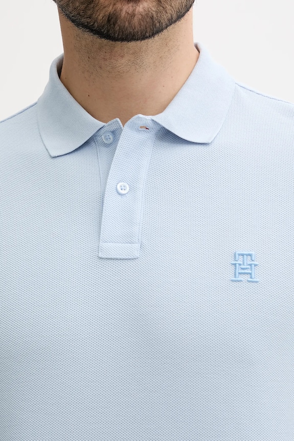 Bavlnené polo tričko Tommy Hilfiger modrá MW0MW33167