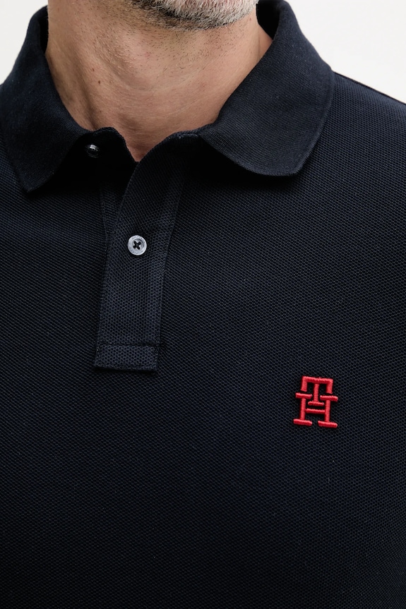 Bavlnené polo tričko Tommy Hilfiger tmavomodrá MW0MW33167