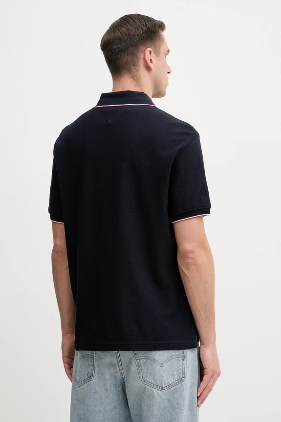 Bavlnené polo tričko Tommy Hilfiger MW0MW38457 tmavomodrá SS25