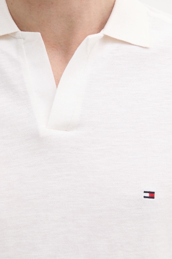 Tommy Hilfiger polo masculin din bumbac bej MW0MW38482